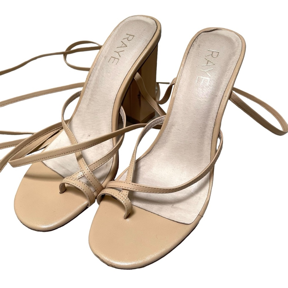 Revolve Raye Anthea Nude Heel Sandals - Picture 2 of 11